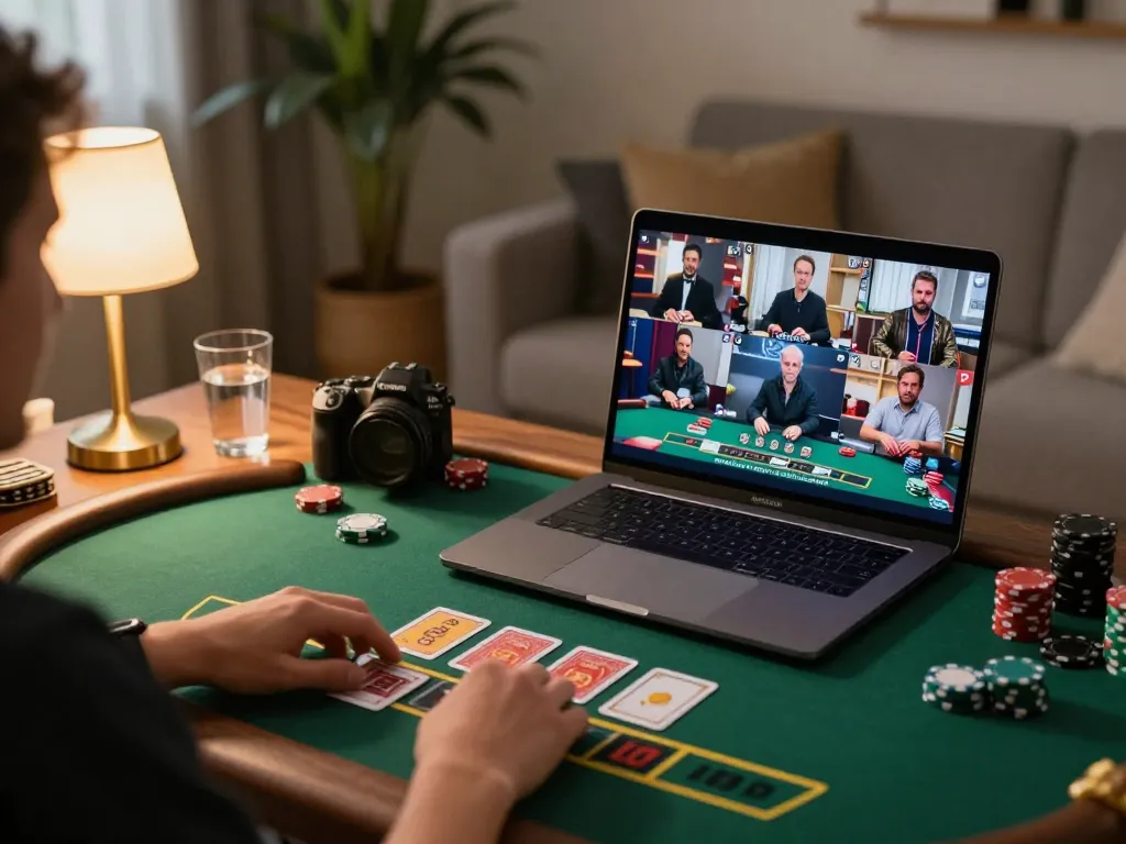 Player strategizing and placing bets on dn88 online blackjack, showcasing engaging live gameplay and beautiful interface.