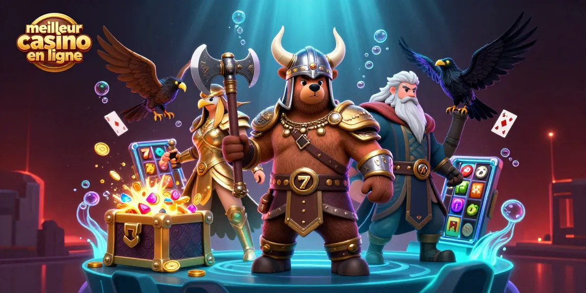 Explorez le meilleur casino en ligne avec des personnages de jeux dynamiques et des éléments de jackpot éclatants.