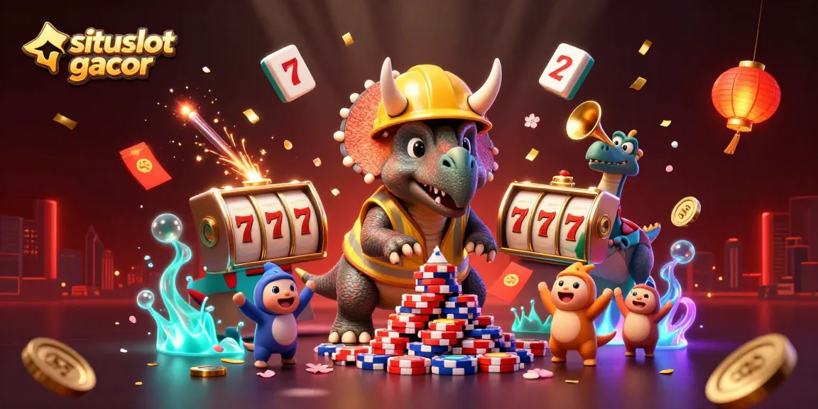 Engage in situs slot gacor action with a vibrant 3D scene of playful characters and features!