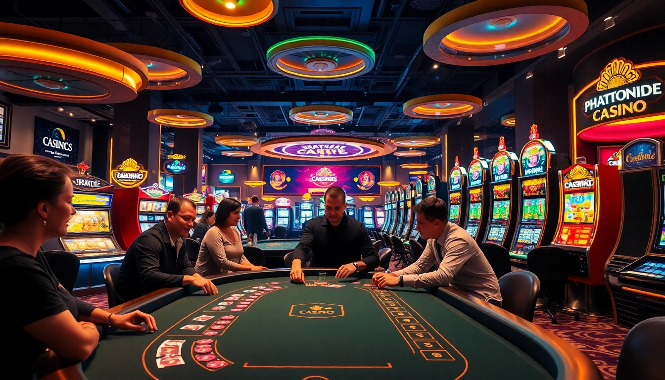 Experience the excitement of Non Uk Casino 2025 with players engaged in vibrant games.