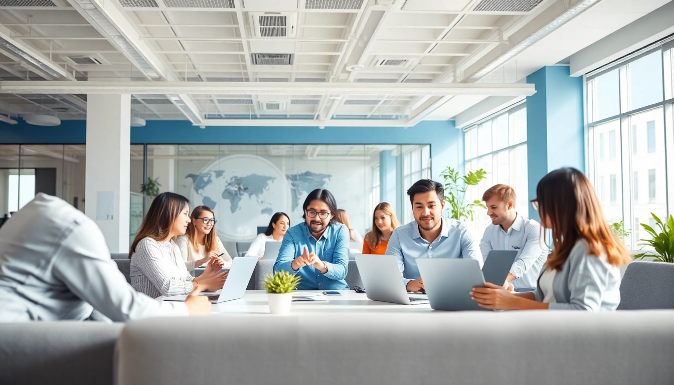 Arbeiten Sie effizient an digitalen Lösungen auf https://alvionz.de/ in einem modernen Büro.