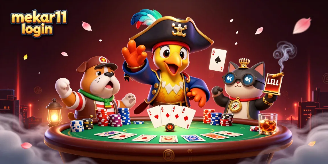 Mekar11 login to access top-tier gambling action in an immersive casino atmosphere.