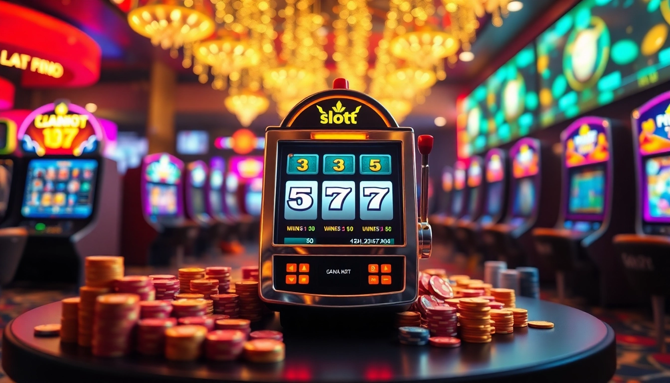 Bermain slot777 dengan slot mesin yang cerah dan pengalaman kasino yang hidup.