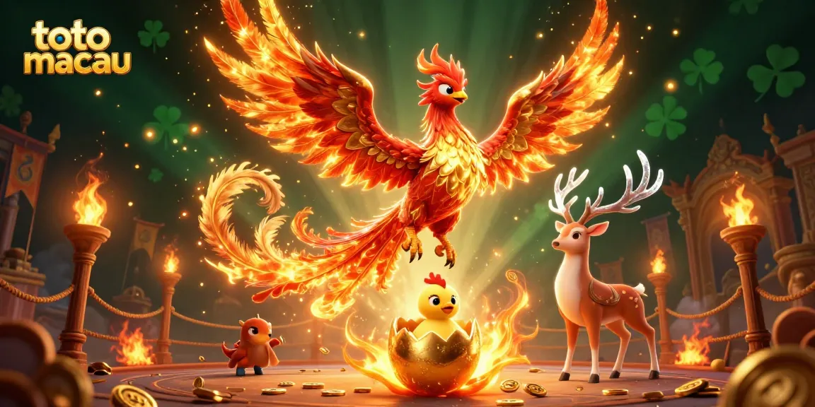 Taruhan seru di toto macau dengan phoenix api dan arena pertempuran penuh gemerlap