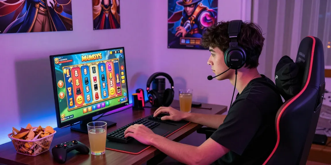 Engaged player experiencing Slot Gacor Malam Ini while playing Mahjong Ways online, showcasing vibrant graphics and excitement.