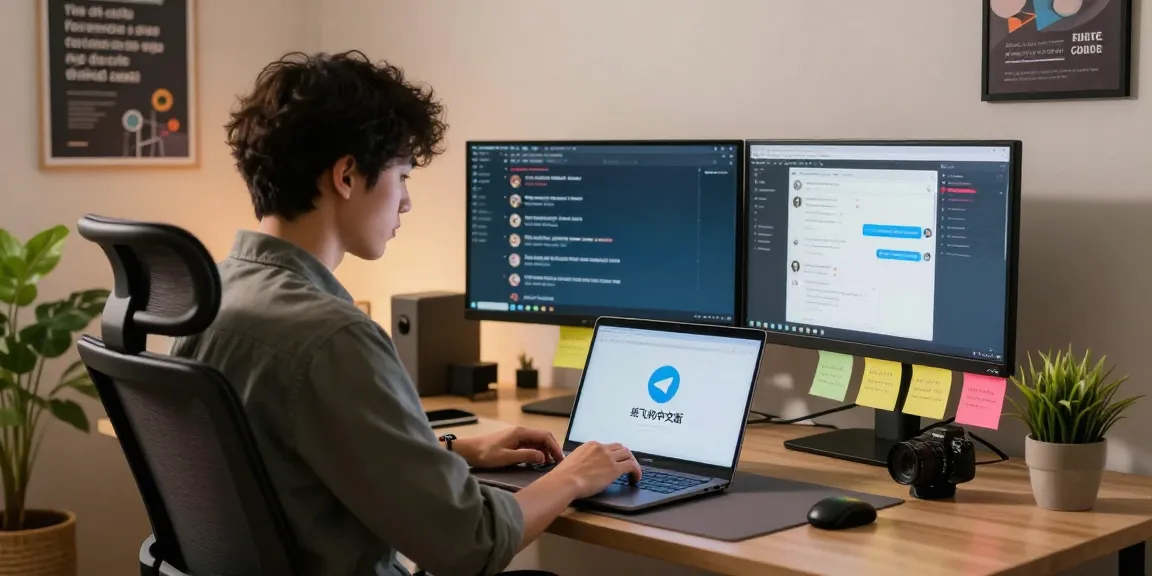 Professional using the 纸飞机中文版 app in a modern office setting, showcasing tech productivity.