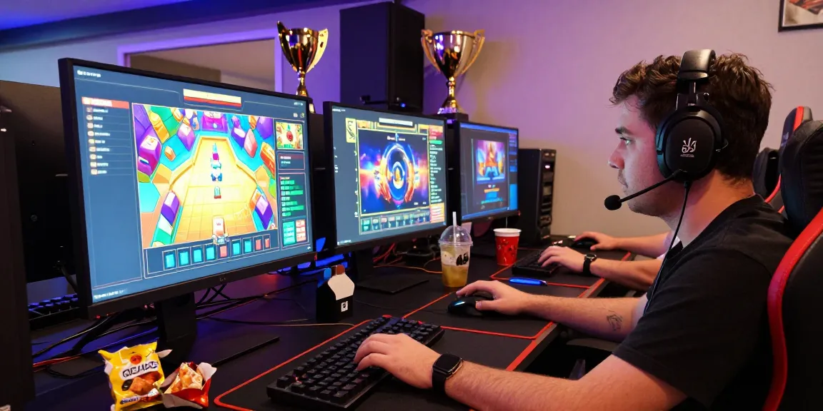 Engaging dynamic gaming scene featuring a player focusing on link alternatif raja328 slot games with colorful graphics.