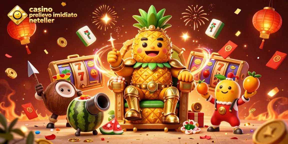 Gioca nei casinò con prelievo immediato Neteller, con il re ananas e i suoi allegri compagni.