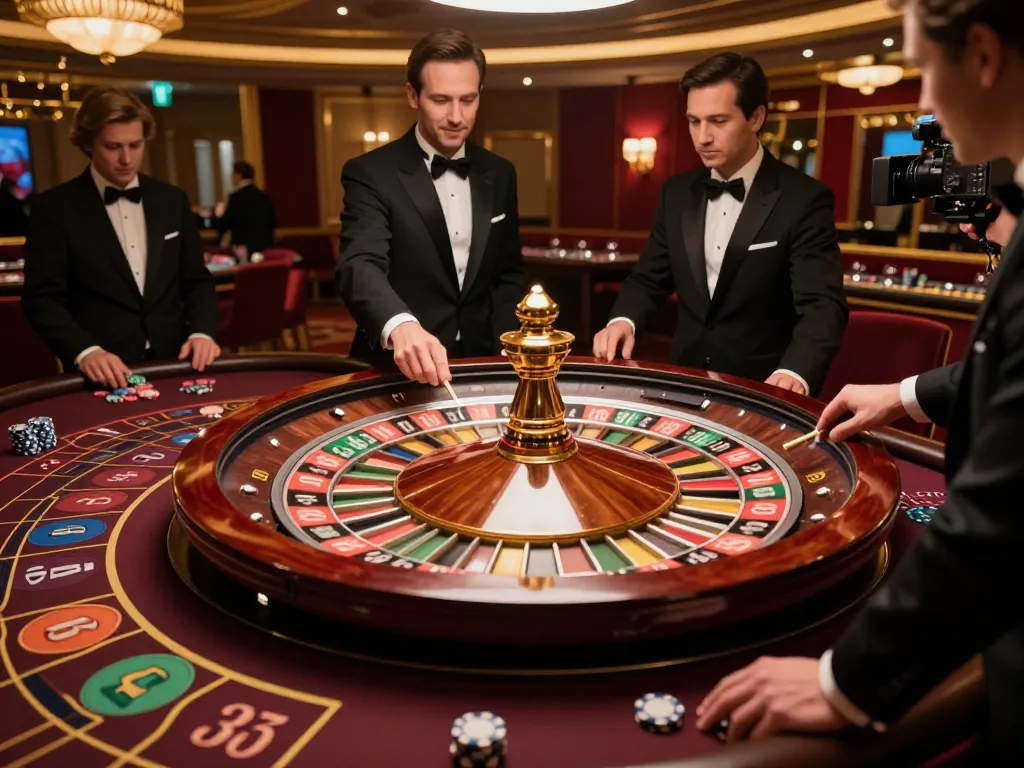 Excited players placing bets at the roulette table while enjoying the thrilling atmosphere at rr88co