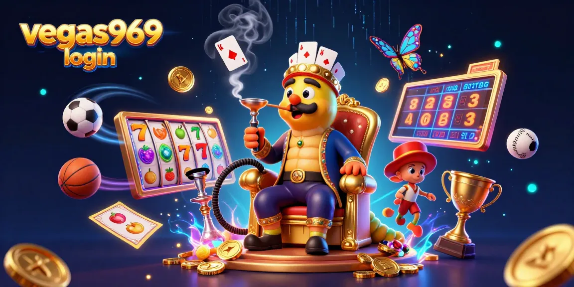 Experience the thrill of vegas969 login with captivating slot reels and animated gaming elements.