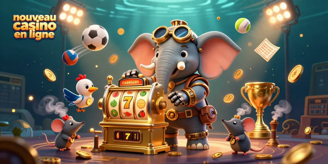 Jouez au nouveau casino en ligne avec des machines à sous et des éléments sportifs dynamiques.
