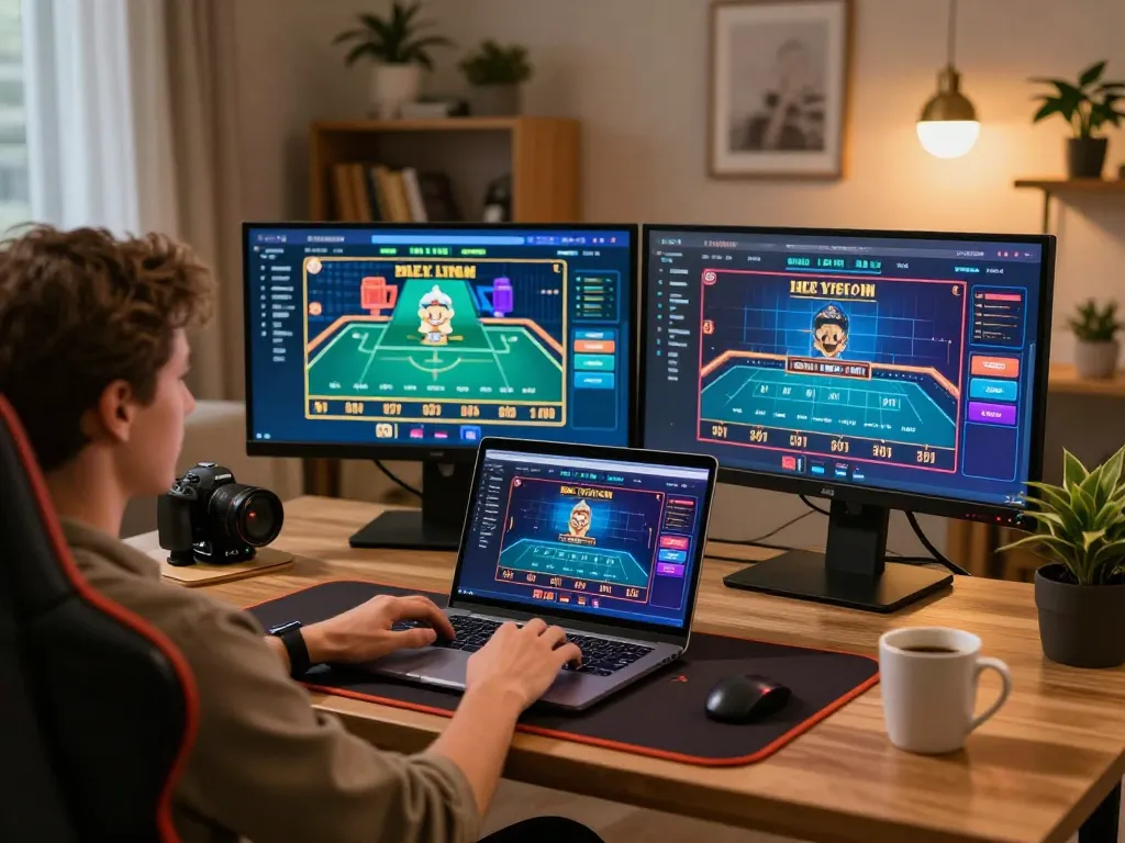 Experience thrilling gameplay at Vivu88 with engaging online live dealer games in a cozy home setting.