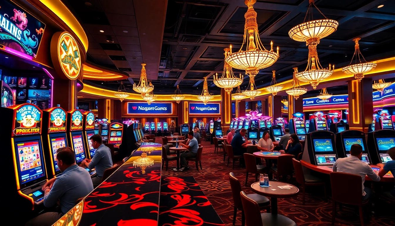 Engaged players at a vibrant non gamstop casino highlighting gaming excitement.