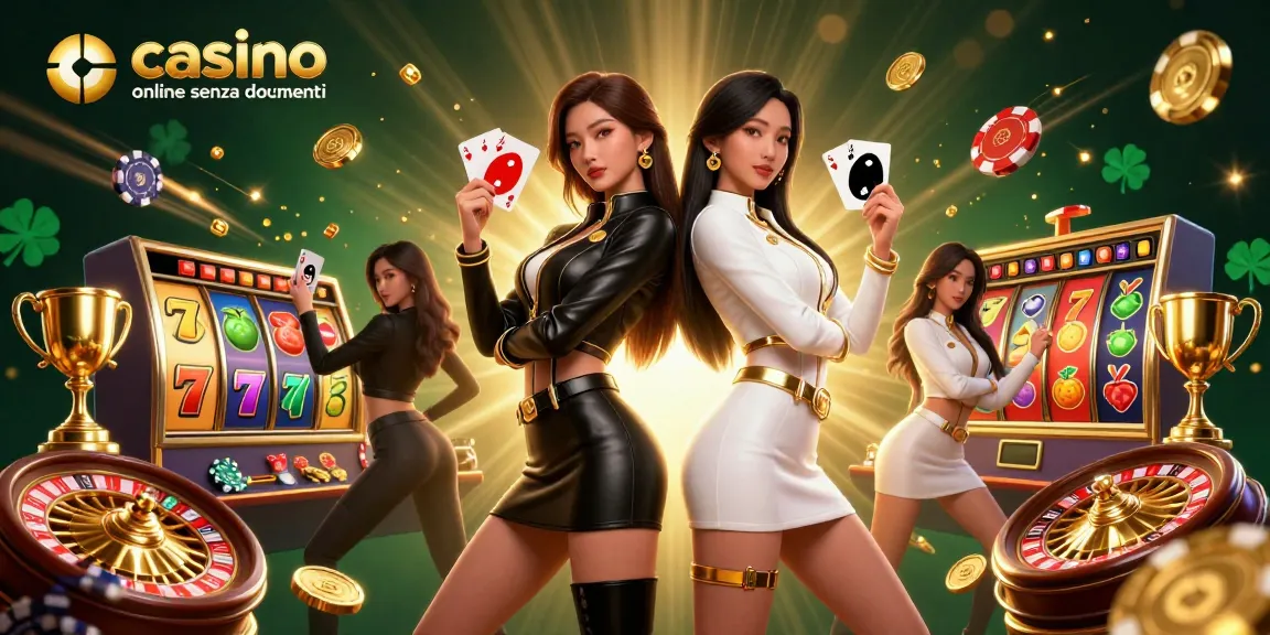 Gioca a coinvolgenti casino online senza documenti con straordinarie gemelle asiatiche e vivaci rulli delle slot.