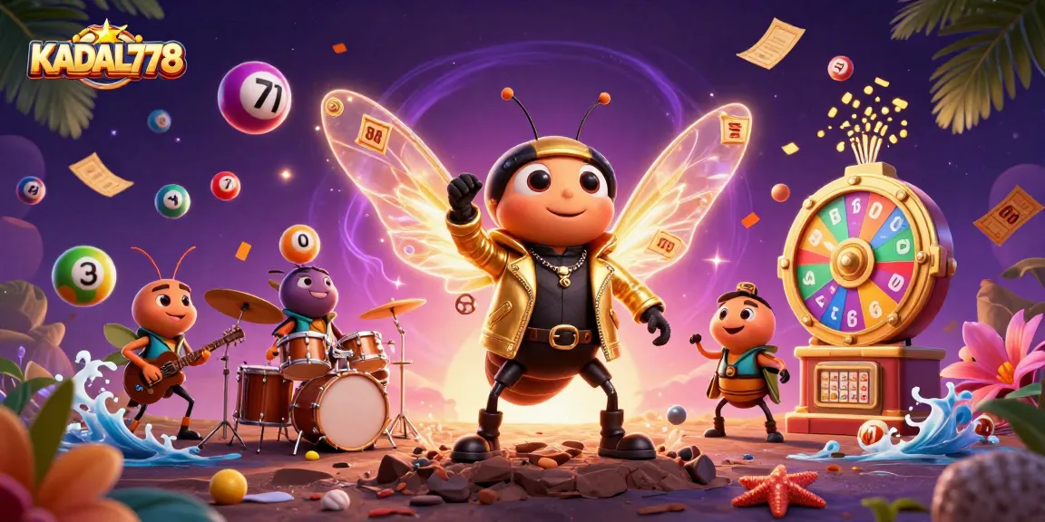 KADAL778 showcases an exciting lottery scene with vibrant characters and dynamic game elements.