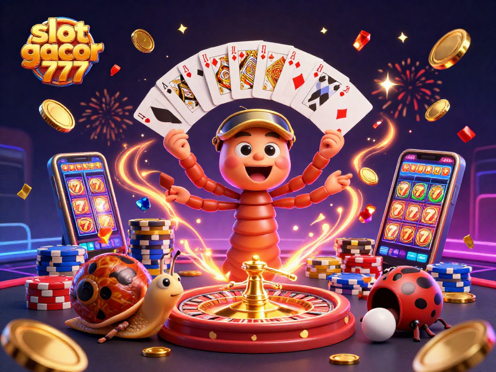 Menampilkan aksi mendebarkan slot gacor 777 dengan dealer dan fitur permainan yang menarik.