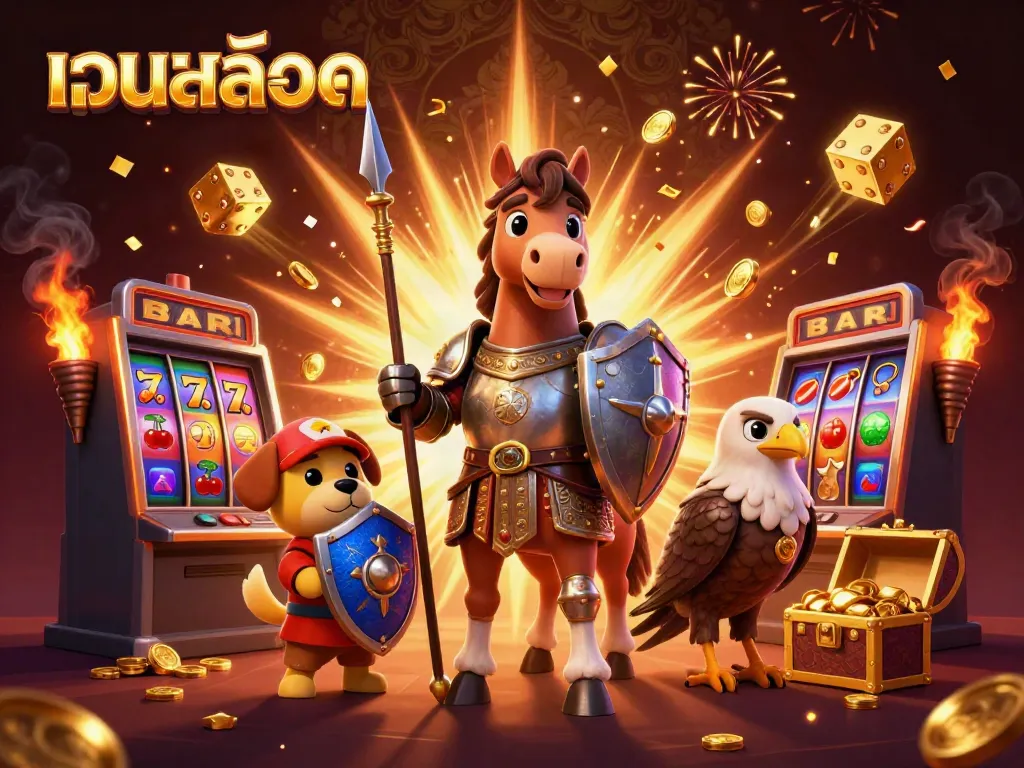 สนุกไปกับเว็บสล็อต พร้อมการแข่งขันระหว่างอัศวินและสุนัขน้อยในคาสิโนสุดล้ำ