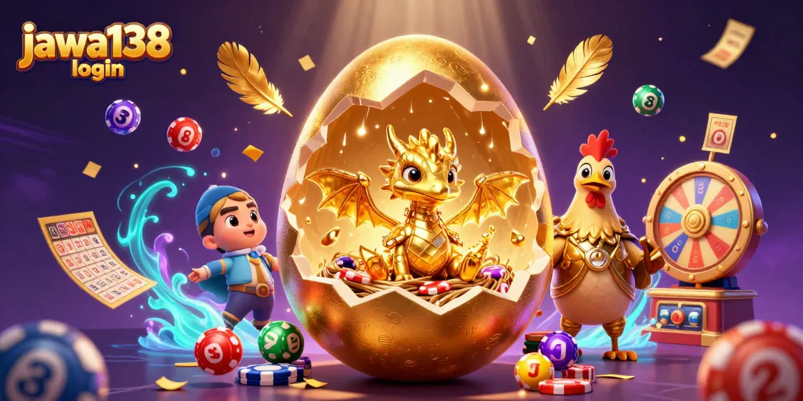 Gambaran menggembirakan dari "jawa138 login" dengan naga emas dan elemen permainan yang dinamis, memeriahkan suasana taruhan.