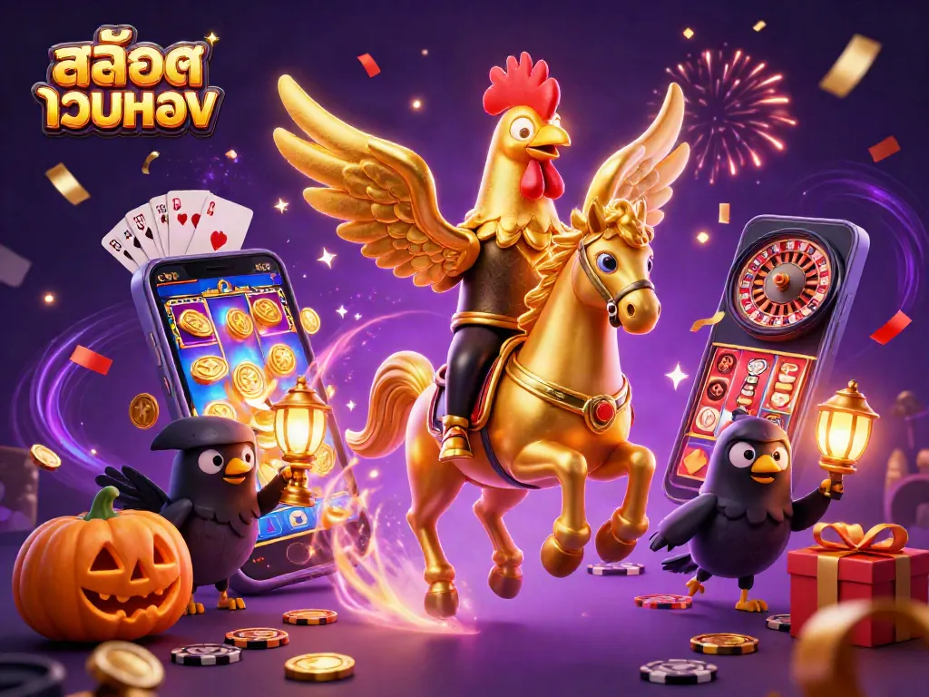 การเล่นเกมสล็อตเว็บตรงในบรรยากาศคาสิโนที่มีแสงสีสันสดใส