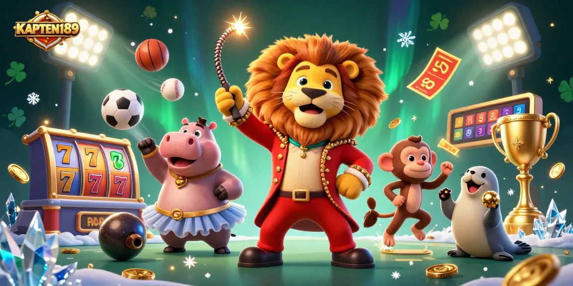KAPTEN189 menyediakan pengalaman bermain slot online gacor dengan karakter lucu di latar yang mengesankan.