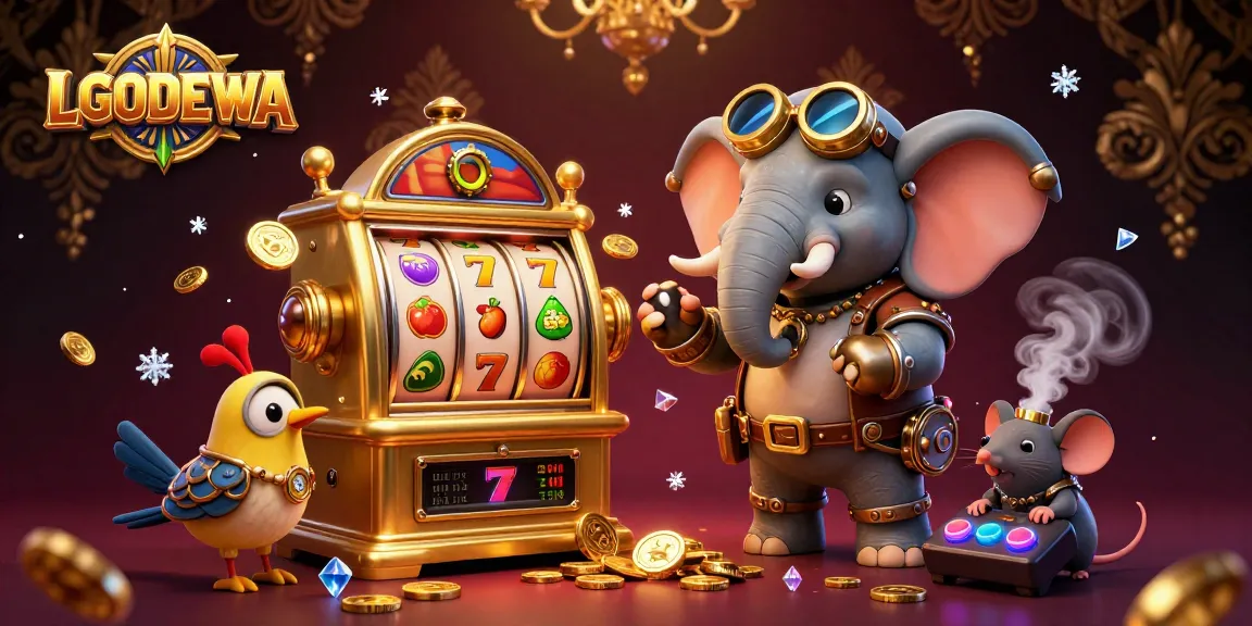 Spin the golden slot machine at LGODEWA and enjoy the rush of vibrant casino game action.