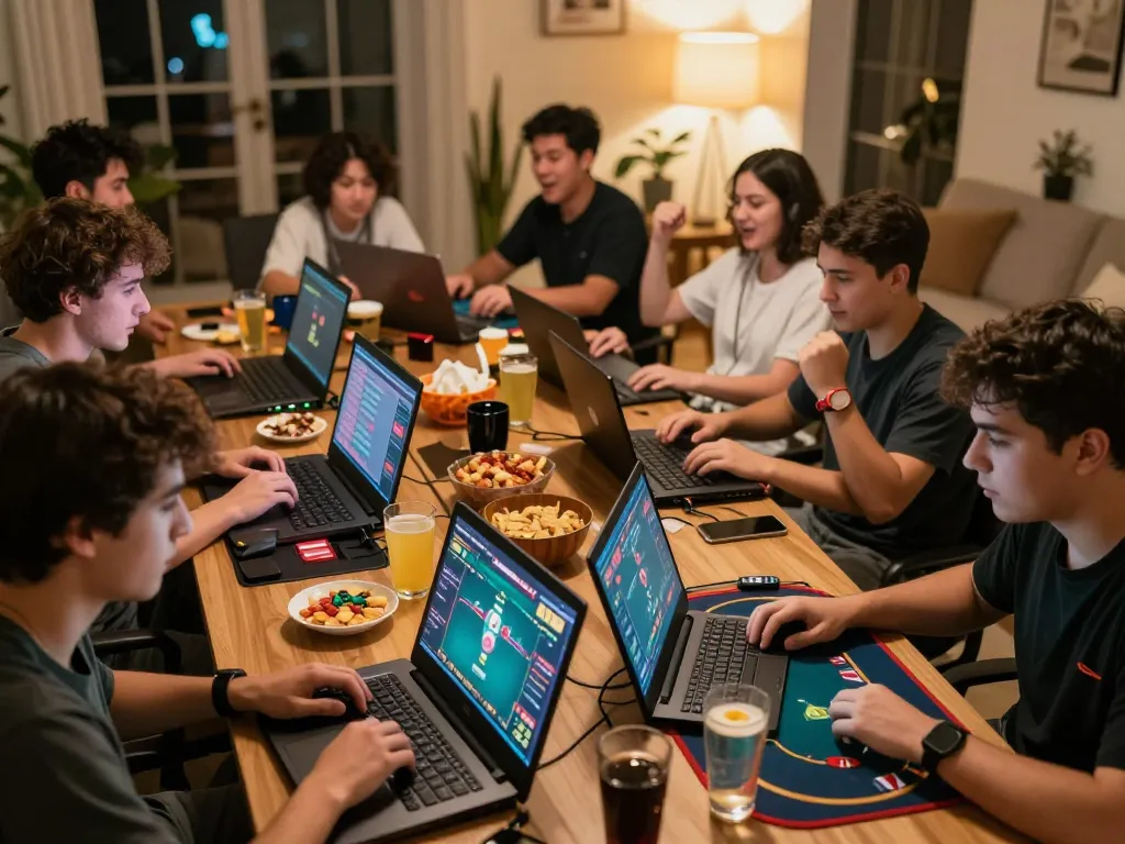 Engaging online gaming scene showcasing excitement with rokok88 link alternatif in action, highlighting strategy and competition