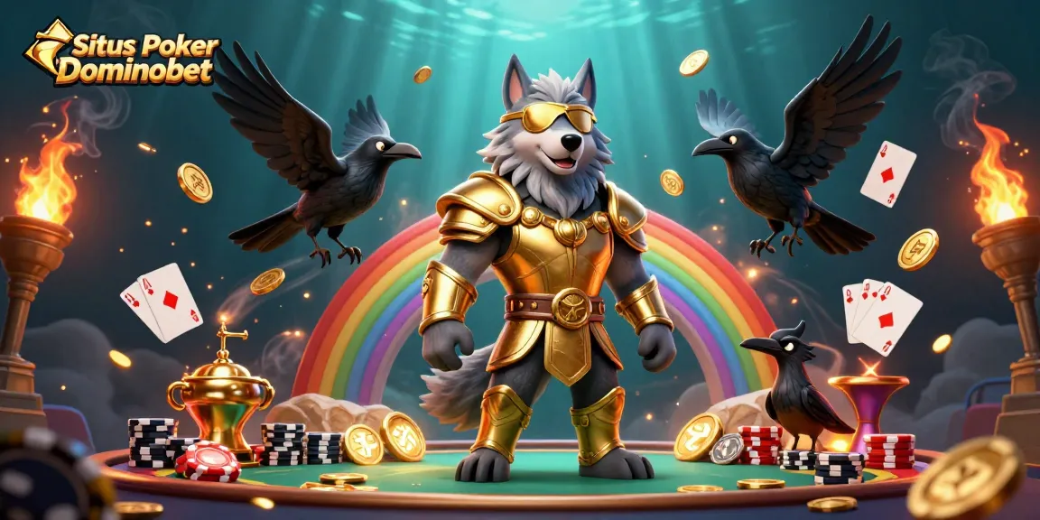 Experience exciting gameplay at Situs Poker Dominobet with immersive poker tables and dynamic chip stacks.