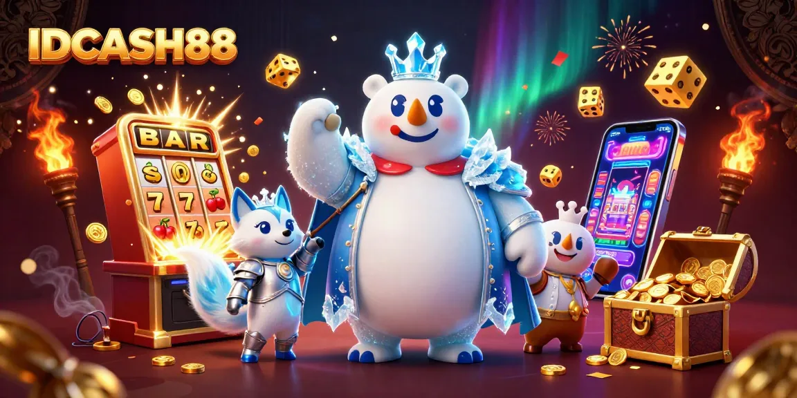 IDCASH88 energizes players with vibrant 3D slots, royal bear, and winning treasures