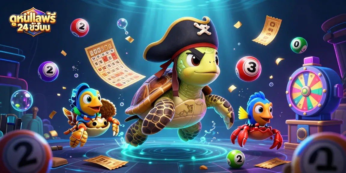 Experience ดูหนังออนไลน์ฟรี 24 ชั่วโมง with vibrant lottery dreams and underwater excitement in this dynamic scene.
