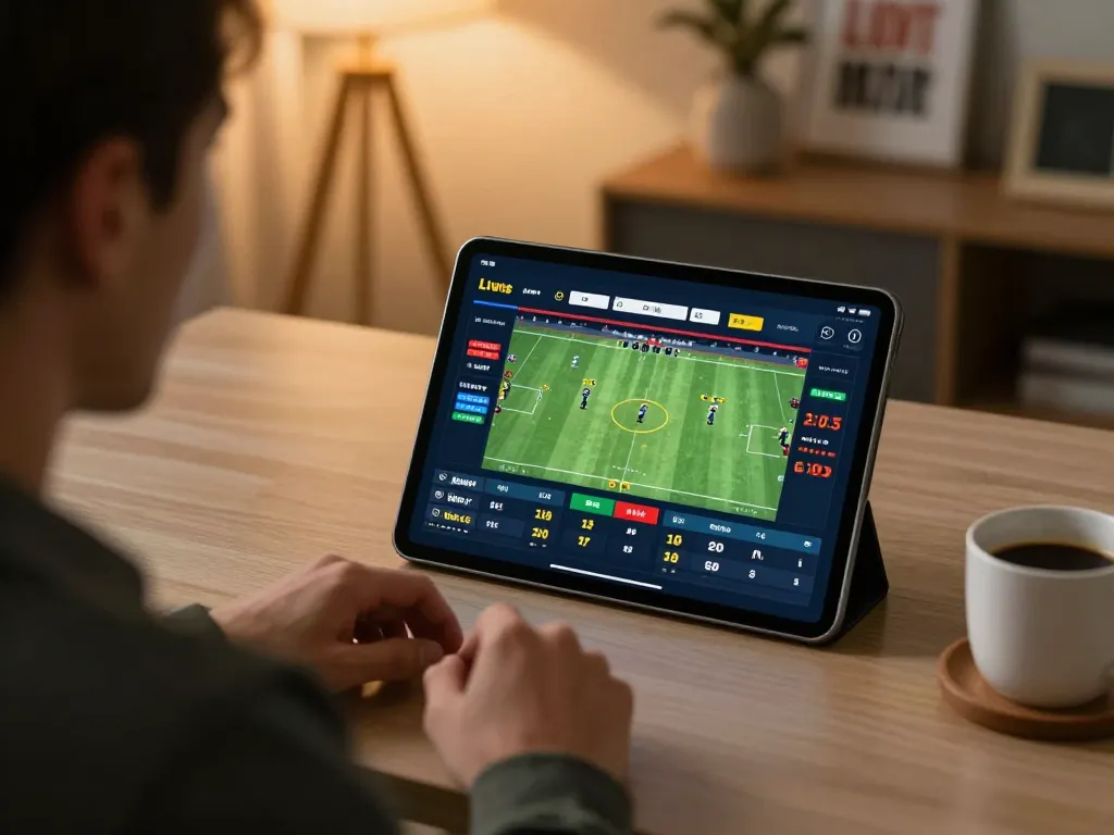 Placing live bets on RR88 while enjoying a cozy home atmosphere.