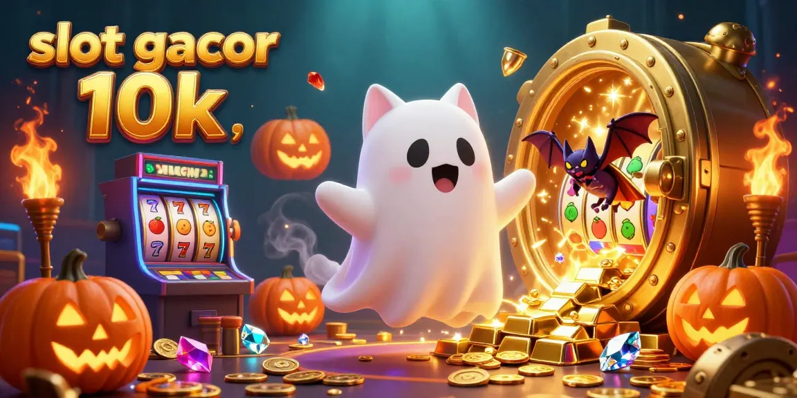 Spin the reels with slot gacor 10k in this vibrant casino scene featuring lively characters.
