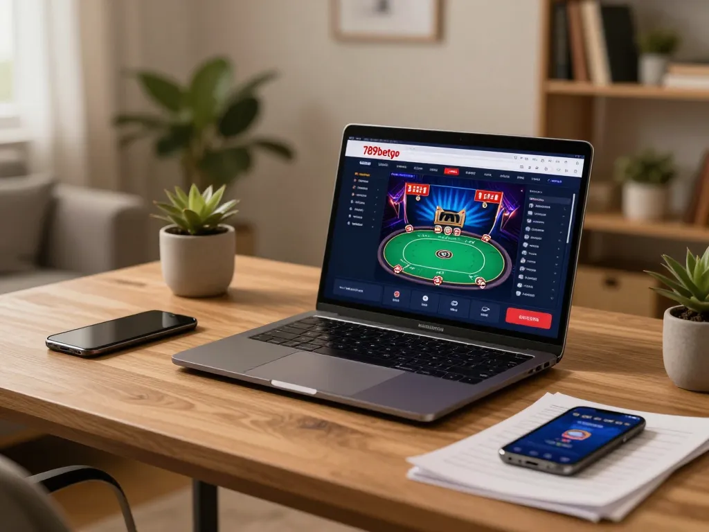 Engaging in strategic gameplay on 789betgo platform from a cozy home gaming setup