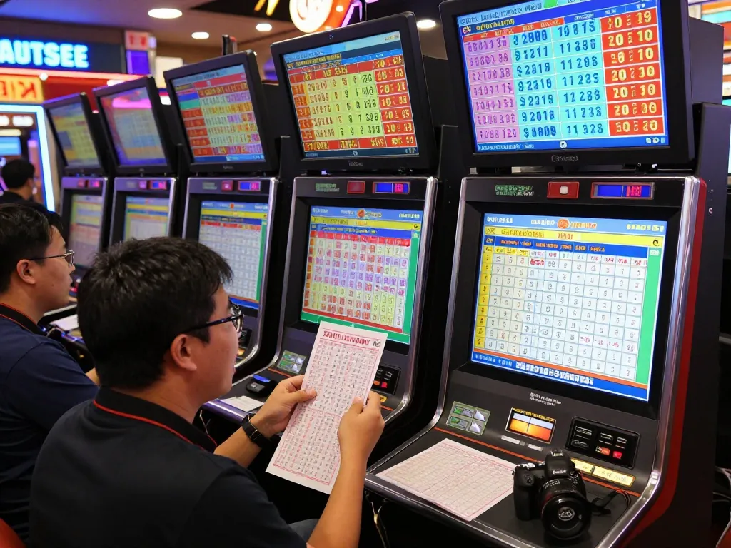 Celebrating player winning in Togel Hongkong with Data HK results displayed in a vibrant betting venue.