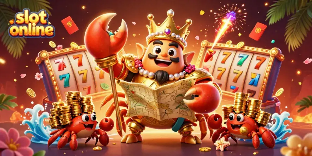 Rasakan sensasi slot online dengan keceriaan karakter dan elemen kasino dalam ilustrasi 3D yang menakjubkan.